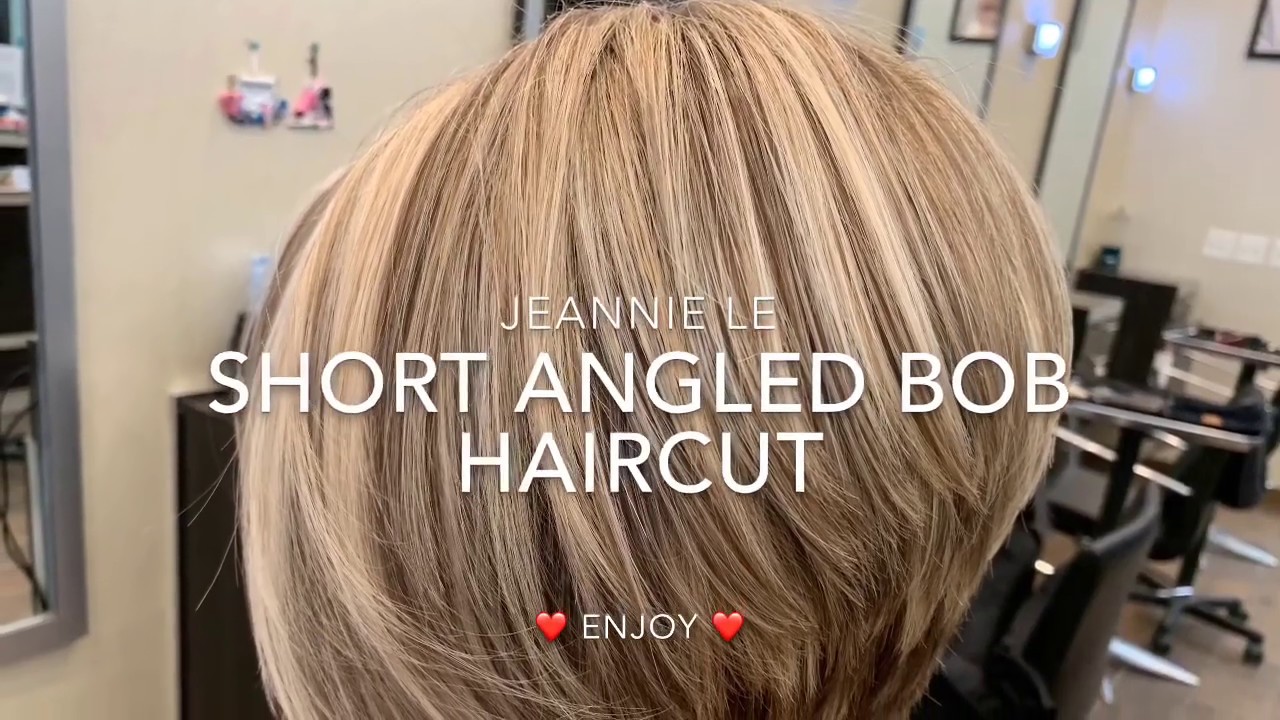 Short Angled Bob Haircut