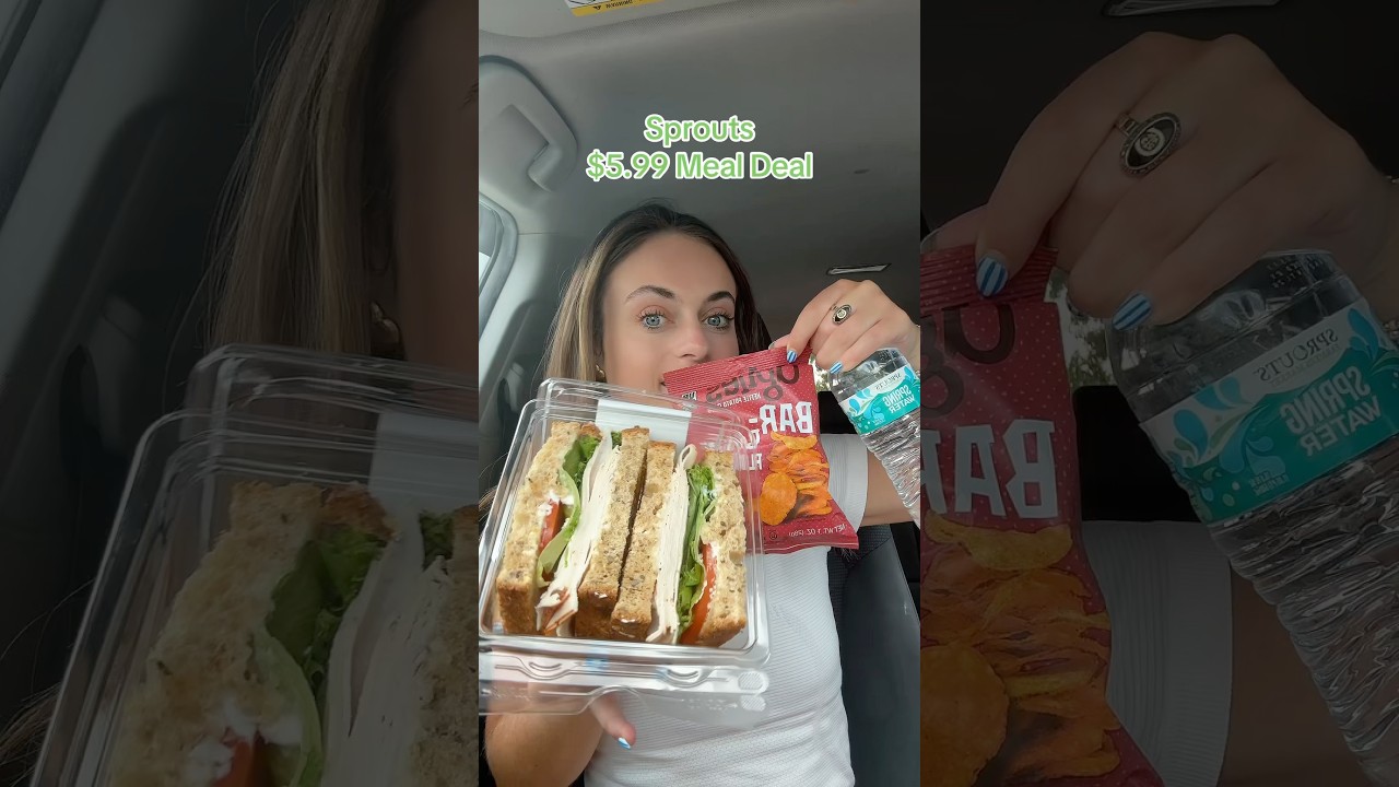Sprouts $5.99 Meal Deal 🌱🥪#sprouts #sproutssandwich #sandwich #mealdeal #cheapmeals