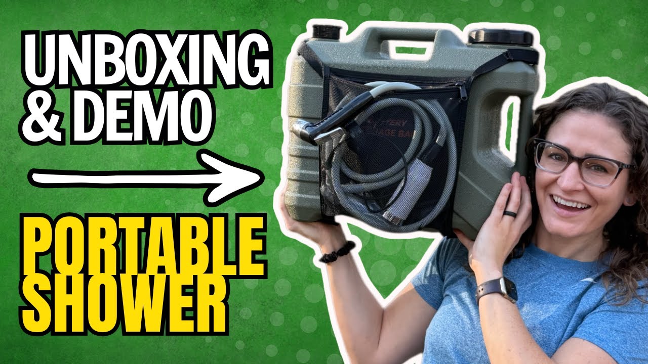 Unboxing & Demo SPACEREST Portable Shower with 5 Gallon Jug - Worth it?