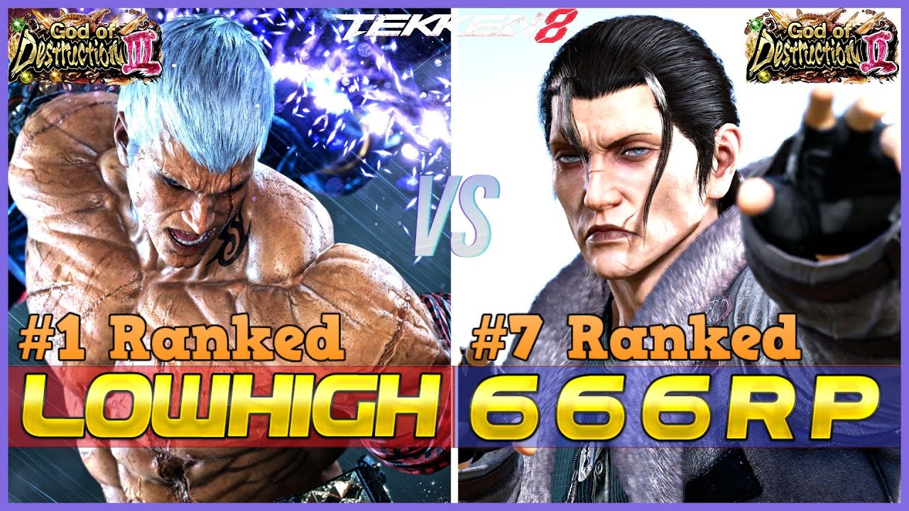 T8 ▰ LOWHIGH (#1 Ranked Bryan) Vs 666RP (#7 Ranked Dragunov) ▰ Tekken 8 High Level Gameplay