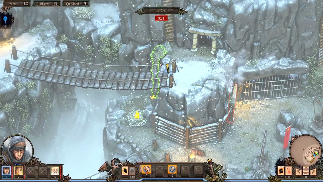 Shadow Tactics Blades of the Shogun Let’s Gameplay part 15 Escape Prison (No Commentary)
