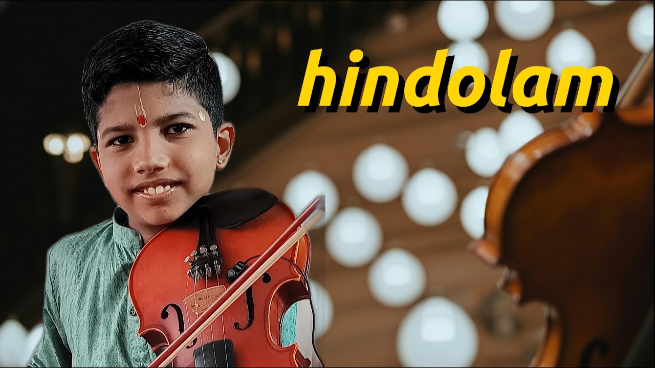 Dive into CARNATIC VARNAM: RAGA HINDOLAM - A Violin Journey with HARIKRISHNAN M. BHAKTHAN!