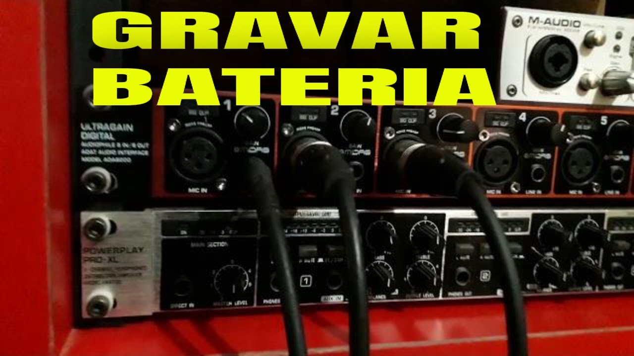 gravar bateria! gravação home studio dicas do Guilheu