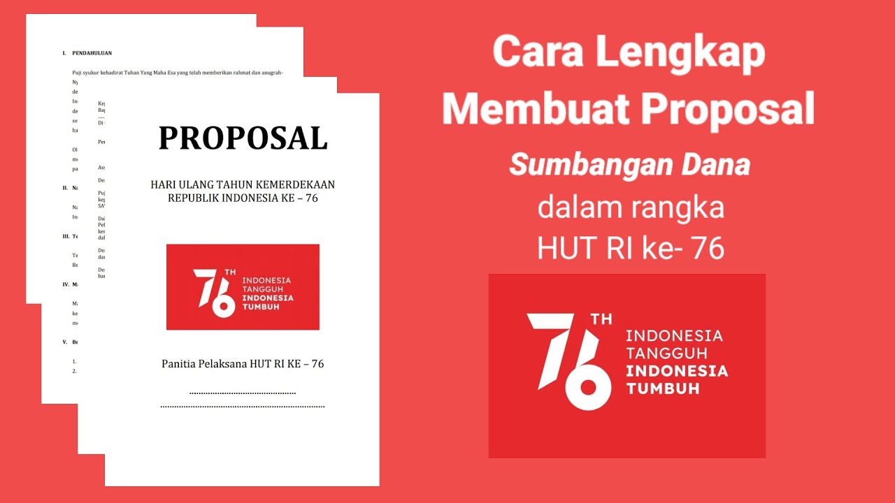 Proposal Permohonan Bantuan Dana | Cara Lengkap Membuat Proposal