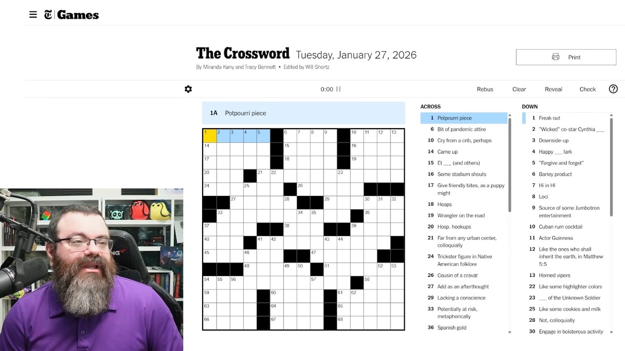 Learning Crossword Week 88 | NYT Crossword Tuesday Jan 27th, 2026