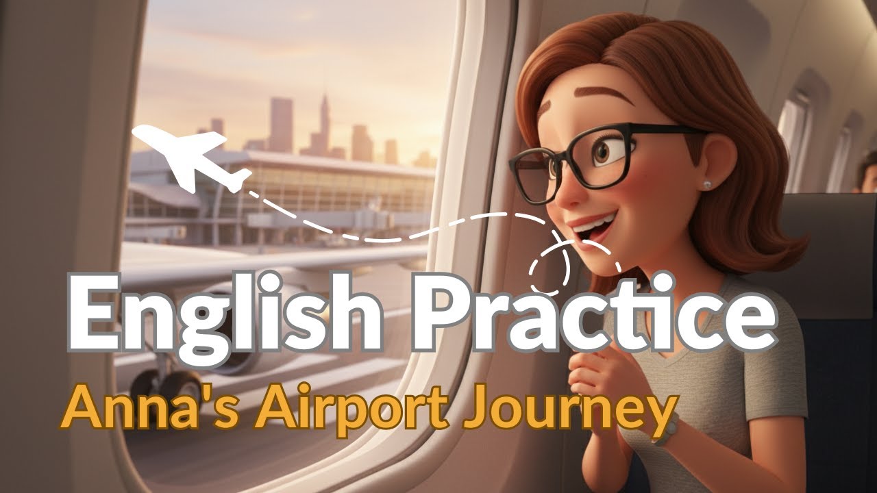 Anna's Airport Journey | Mini-Story Q&A for English Listening & Speaking Practice (A2, B1)