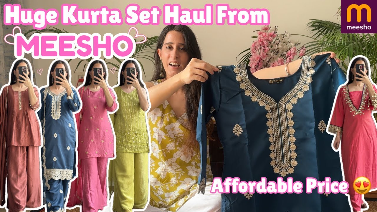 Meesho Haul | *HUGE* Meesho Kurta Sets Haul  😍 | Elegant & Graceful | #meesho #meeshohaul