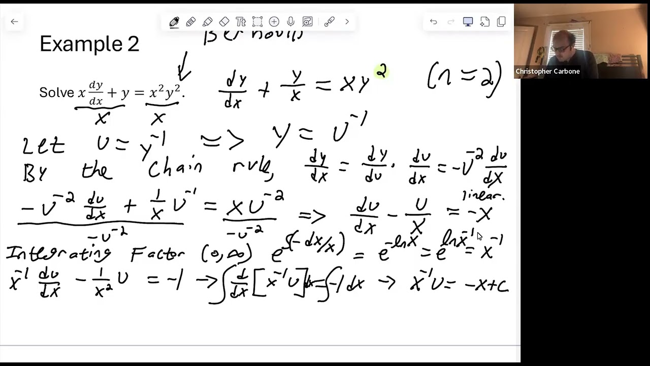 MATH2251 - Solving Differential Equations via Substitution.