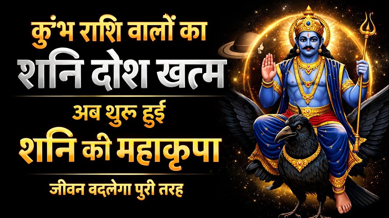 कुंभ राशि वालों का शनि दोष खत्म 🔱 अब शुरू हुई शनि की महाकृपा | जीवन बदलेगा पूरी तरह