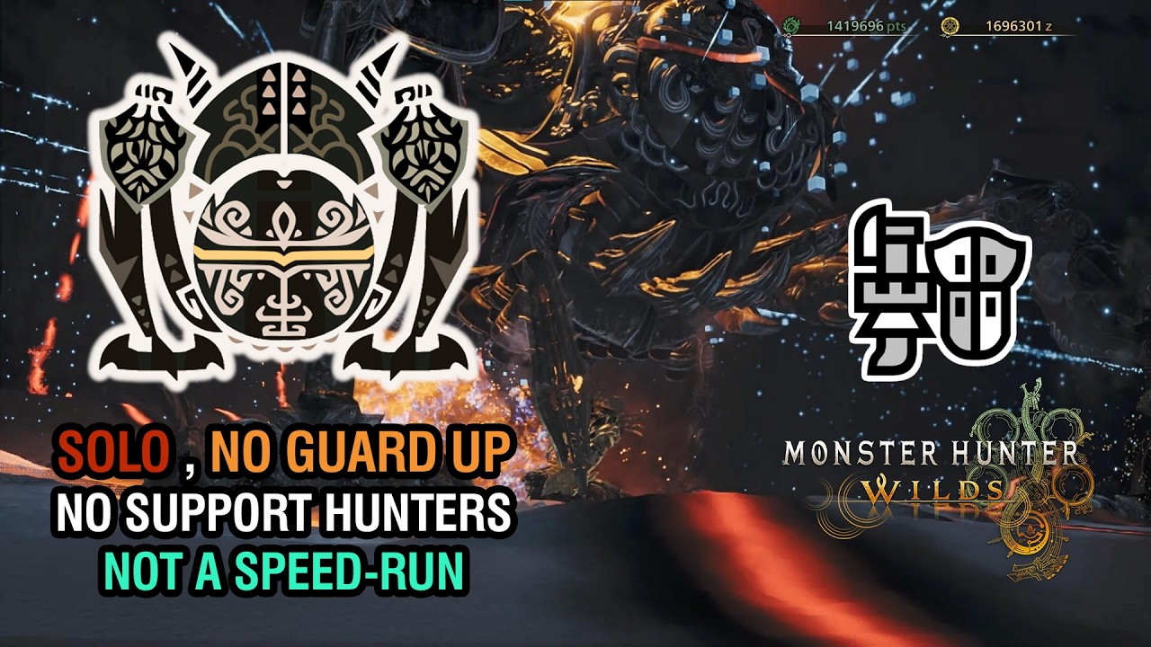 MHWilds Omega Solo Gunlance Run | No Support Hunters | No Guard Up