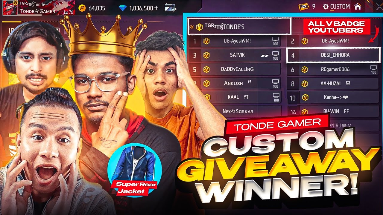 @TondeGamer CUSTOM GIVEAWAY WINNER🥇