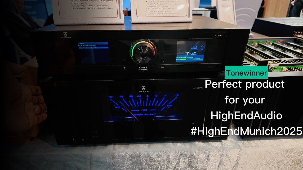 Tonewinner 2 Channel Integrated and power amplifiers at the High End  Munich 2025 Edition.