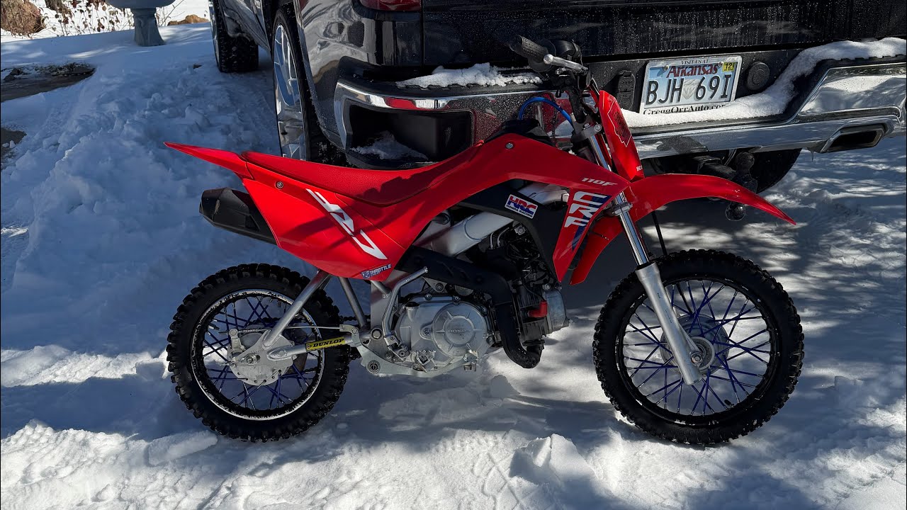 SNOW DAY WITH THE CRF 110! 