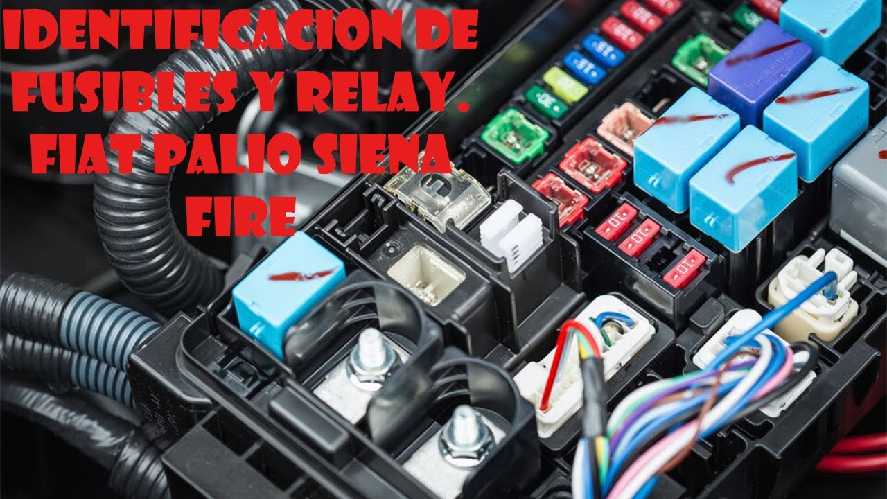 Identificación de FUSIBLE y relay en FIAT PALIO SIENA FIRE