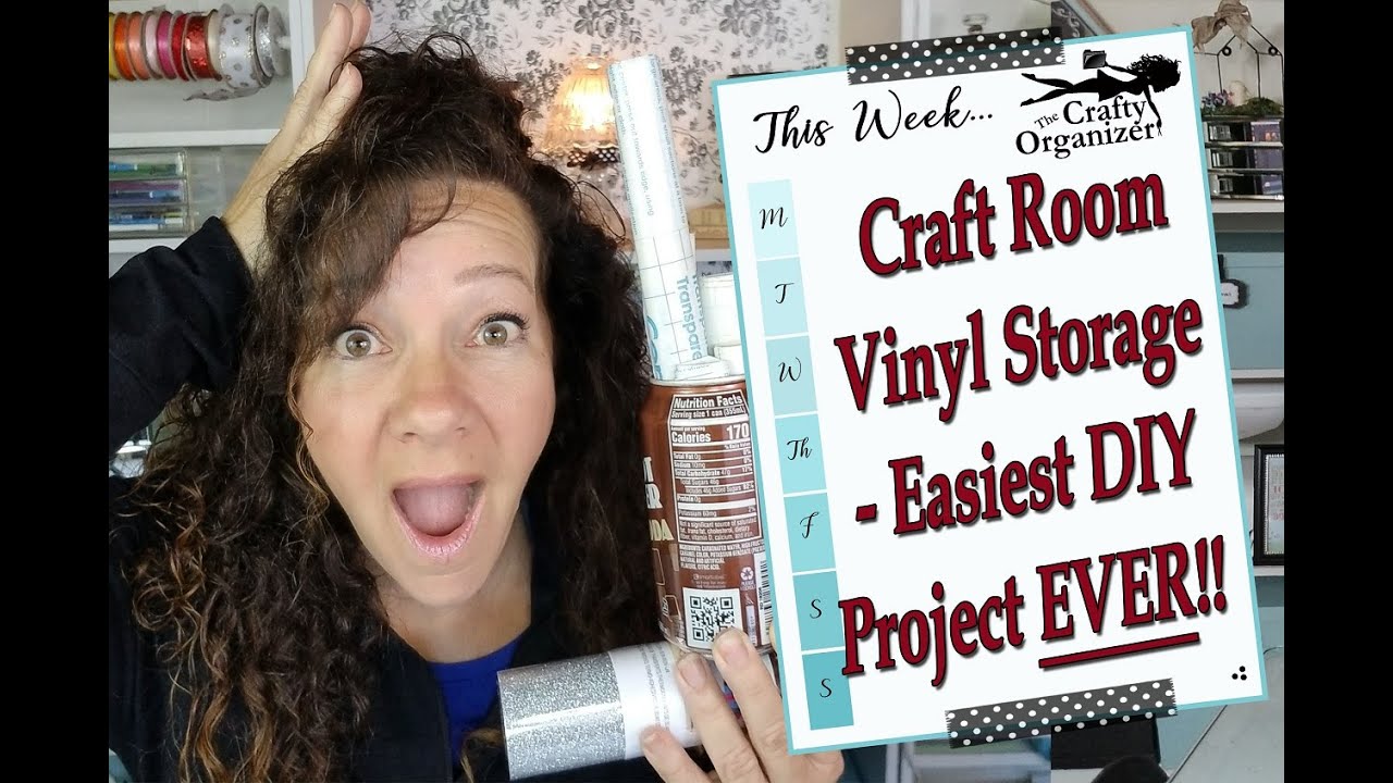Craft Room Vinyl Storage DIY - Easiest project EVER!