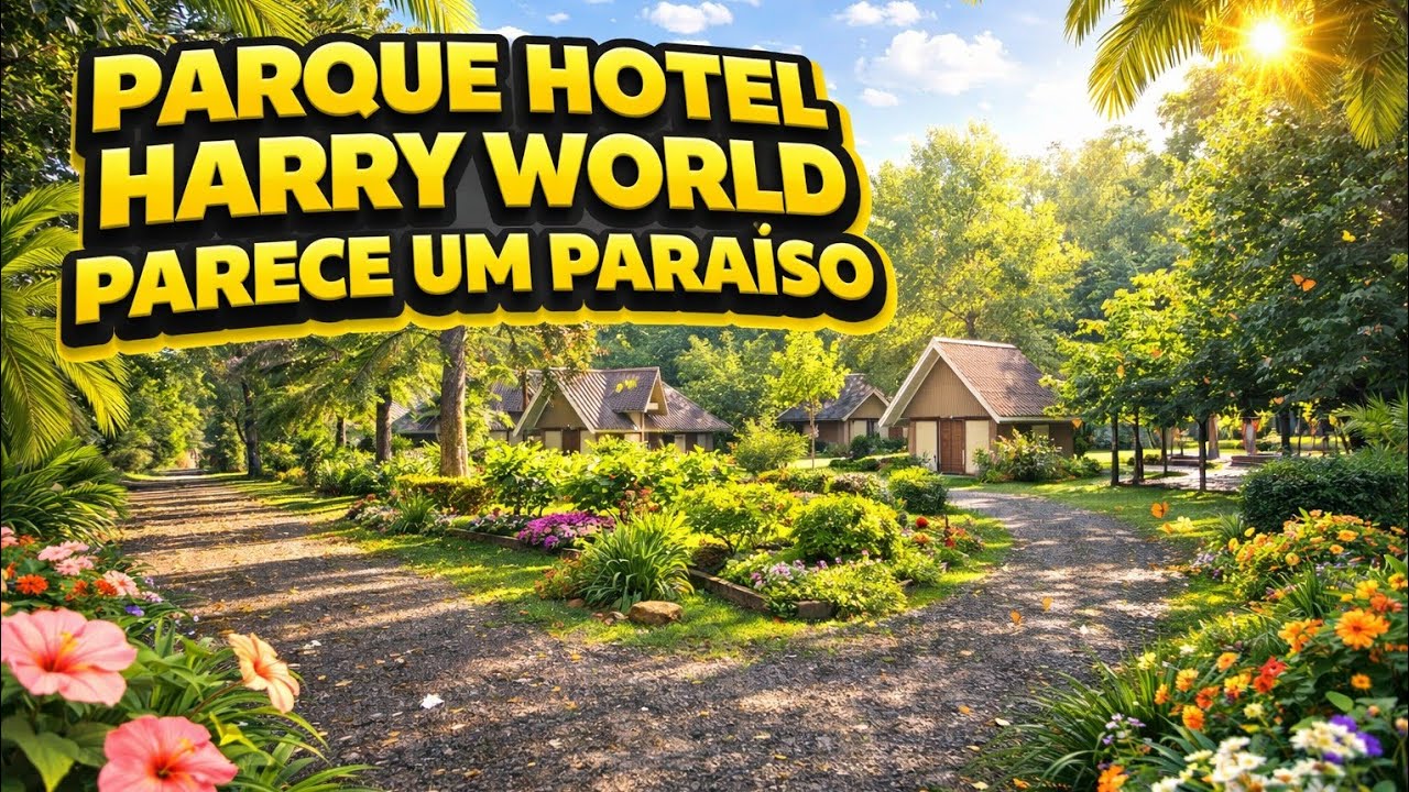 Parque hotel parece um paraíso 