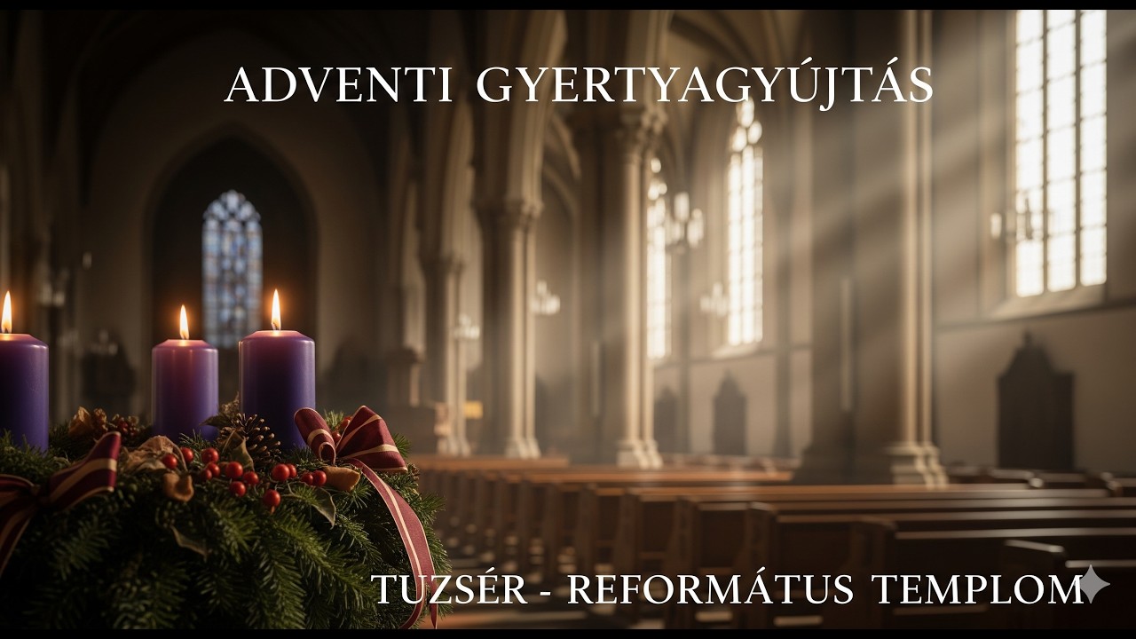 Advent 3 gyertyagyújtás, Tuzsér - Református templom