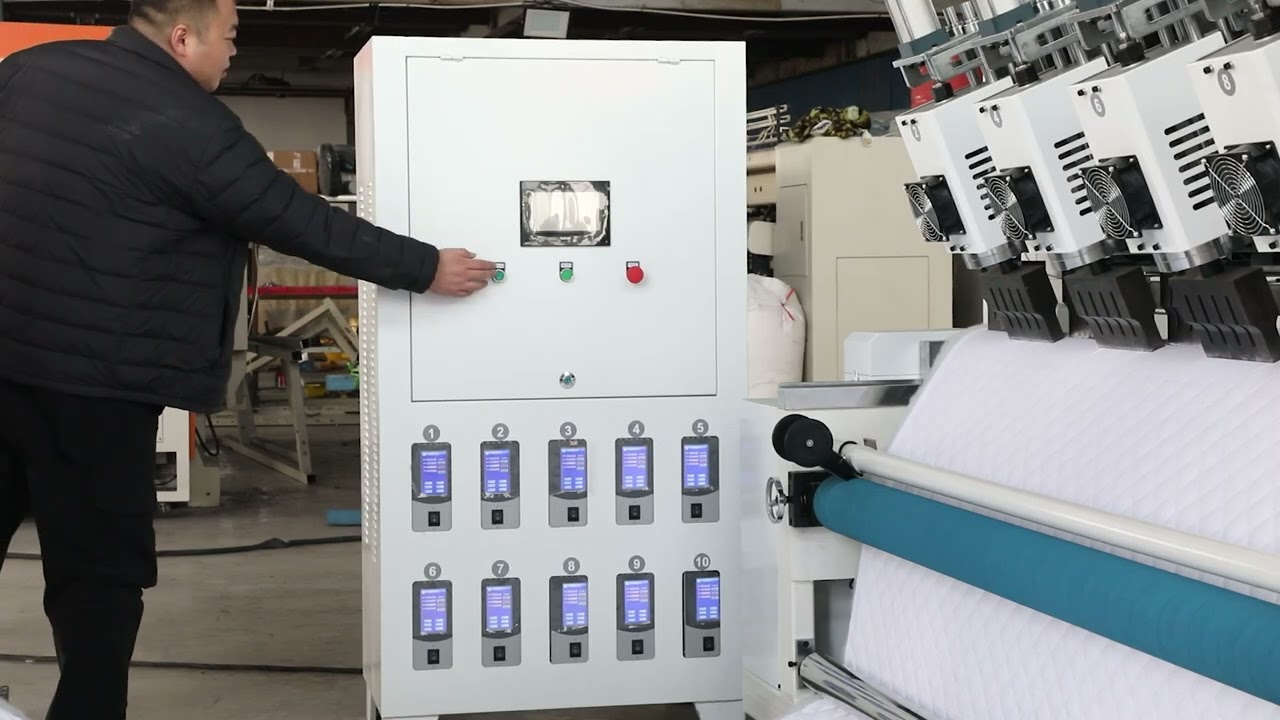 Ultrasonic Embossing Quilting Machine | No-Thread Multi Needle Textile Bonding Machine