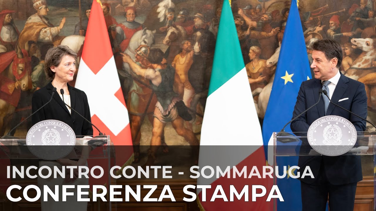Conferenza stampa Conte - Sommaruga