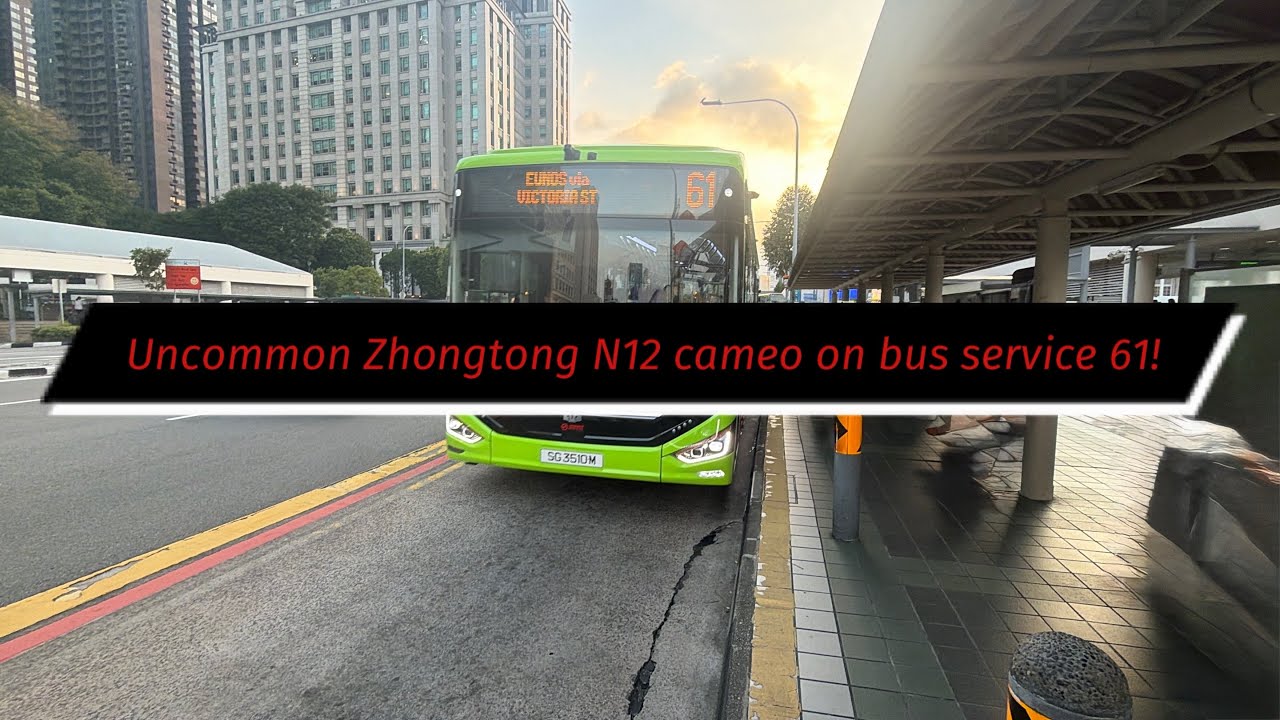 Uncommon Cameo: SG3510M On Service 61 | SMRT Zhongtong N12 | Bus Joyrides Episode 50
