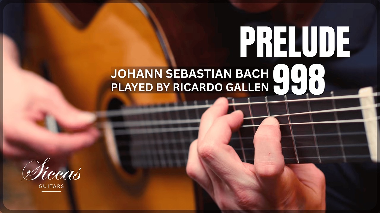 Ricardo Gall&eacute;n plays Prelude BWV 998 by Johann Sebastian Bach on a Siccas Luthiers 