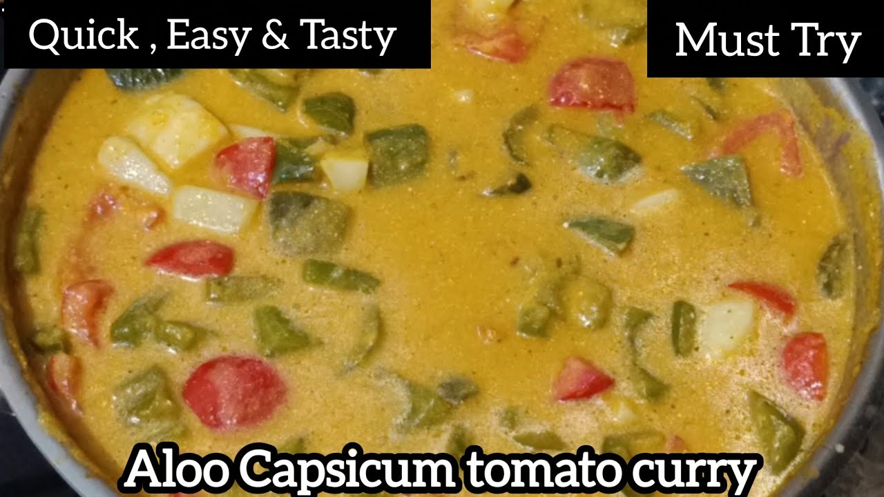 Aloo Capsicum Curry|How To Make Capsicum Aloo Curry| Easy & Tasty Recipe| Aloo Shimla Mirch Curry