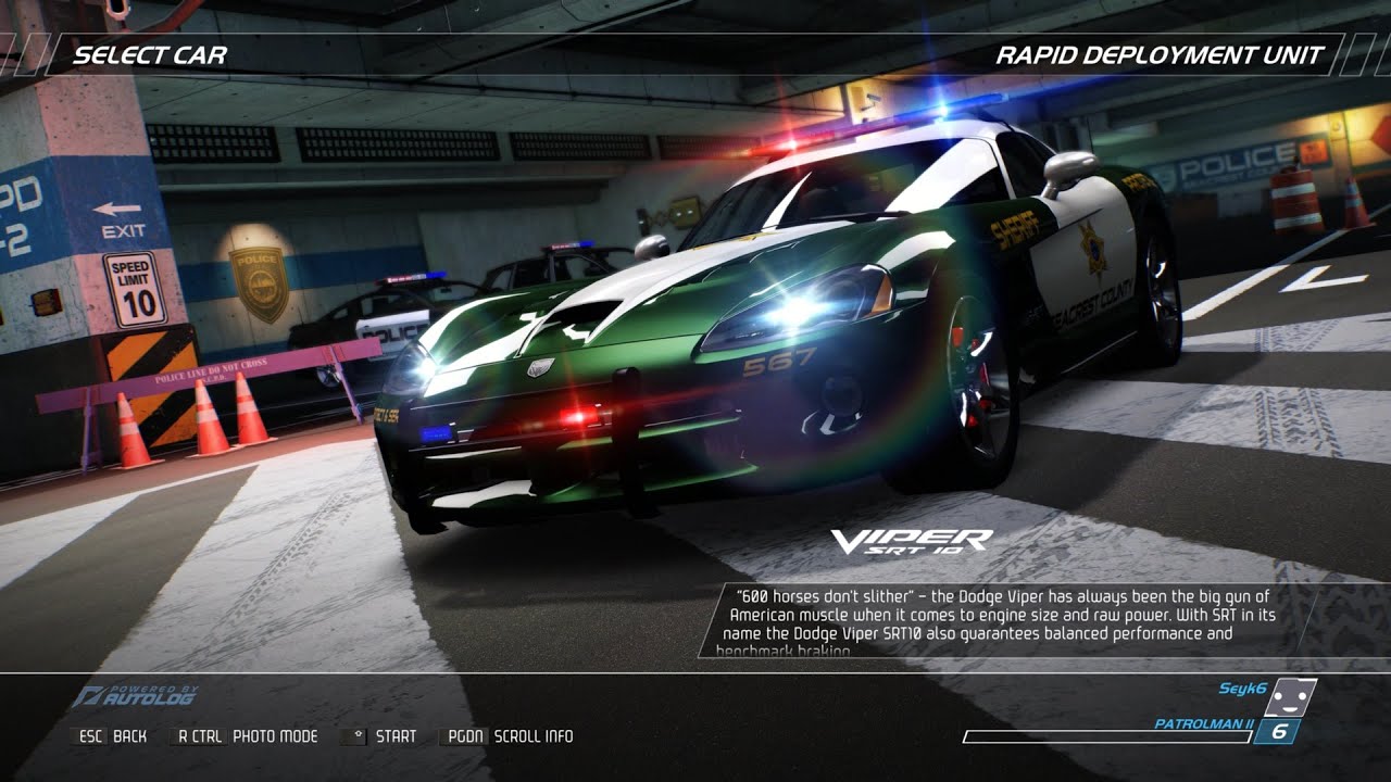 NFS Hot Pursuit Remastered - Police | Snake Pit | Viper SRT-10 Interceptor