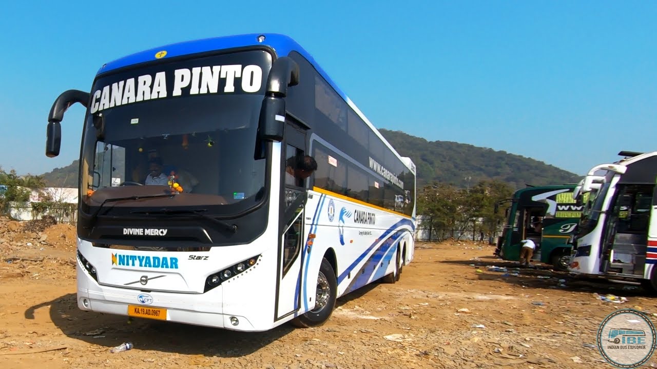 Canara Pinto StarZ Volvo B11R bus Struggling Hard to come out  || MG StarZ Interior and Exterior