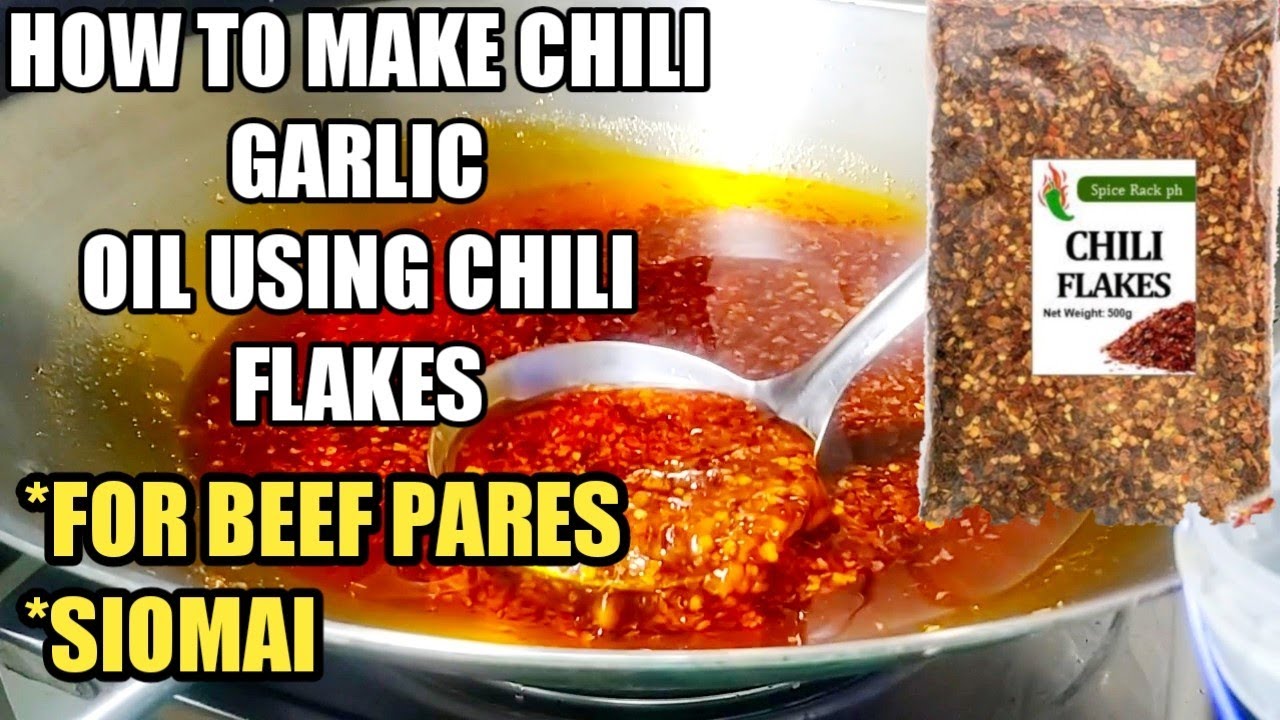 HOW TO MAKE CHILI GARLIC OIL USING CHILI FLAKES