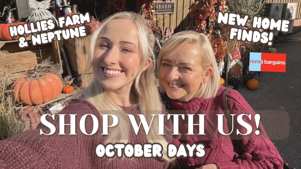SHOP WITH US & NEW IN HOME FINDS! Hollies Farm | Neptune | Home Bargains finds | Baby haul neutral