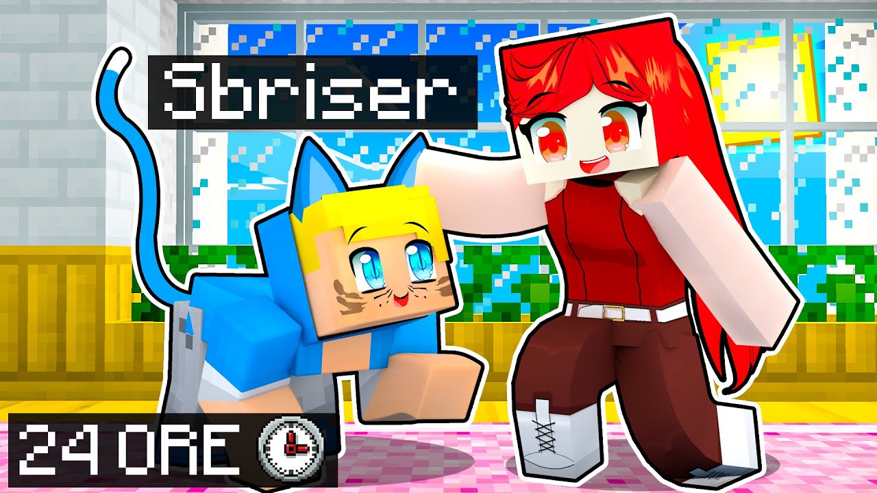 Sono Il GATTINO Di ZOE Per 24 ORE Nella Villa FRZ Su Minecraft!