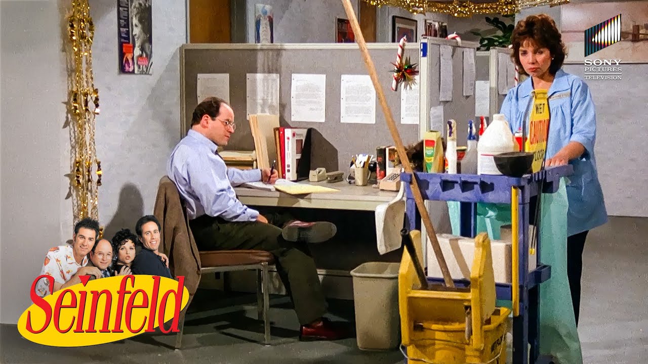 George Has Sex with a Cleaning Lady at Work | Seinfeld
