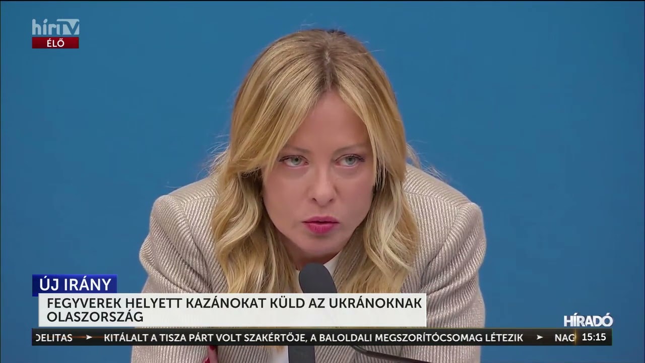 Fegyverek helyett kazánokat küld az ukránoknak Olaszország - HírTV