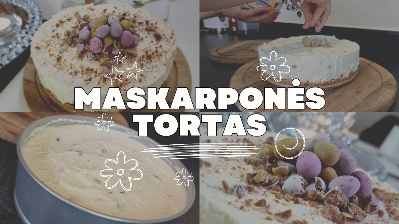 Nekeptas velykinis maskarponės tortas / receptas