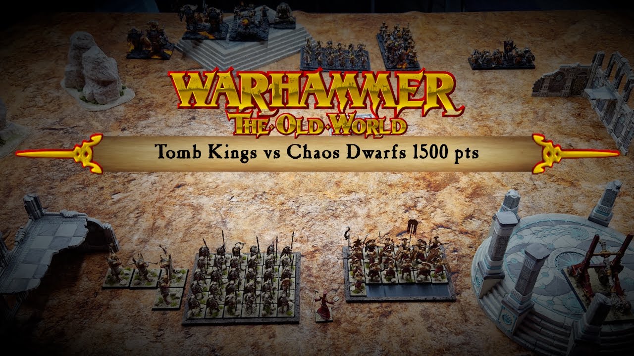 04. Tomb Kings vs Chaos Dwarfs, 1500 pts | Warhammer Old World 10-minute battle report