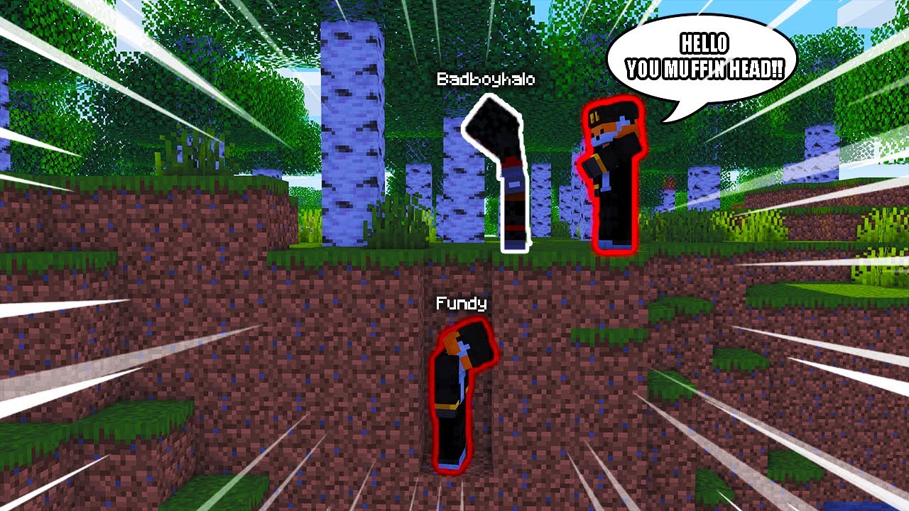 Badboyhalo tries to TROLL Fundy but, Fundy TROLLS him back using TELEPORTATION for 37 minutes