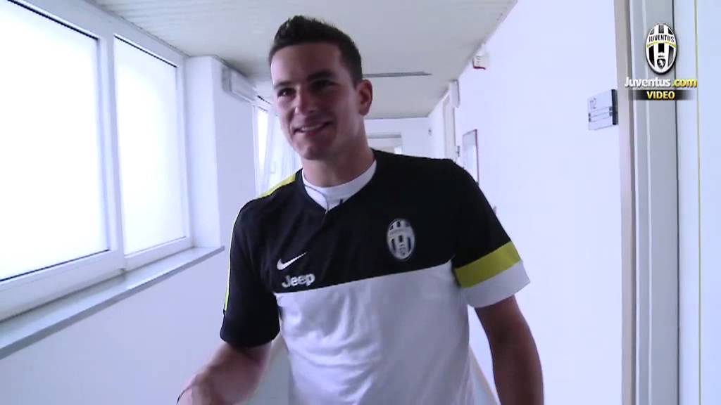 At the Juventus team hotel with Padoin