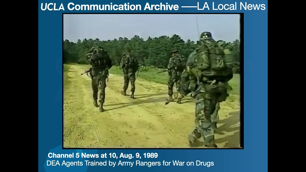 DEA Agents Trained by Army Rangers for War on Drugs, Channel 5 News at 10, Aug.  9, 1989