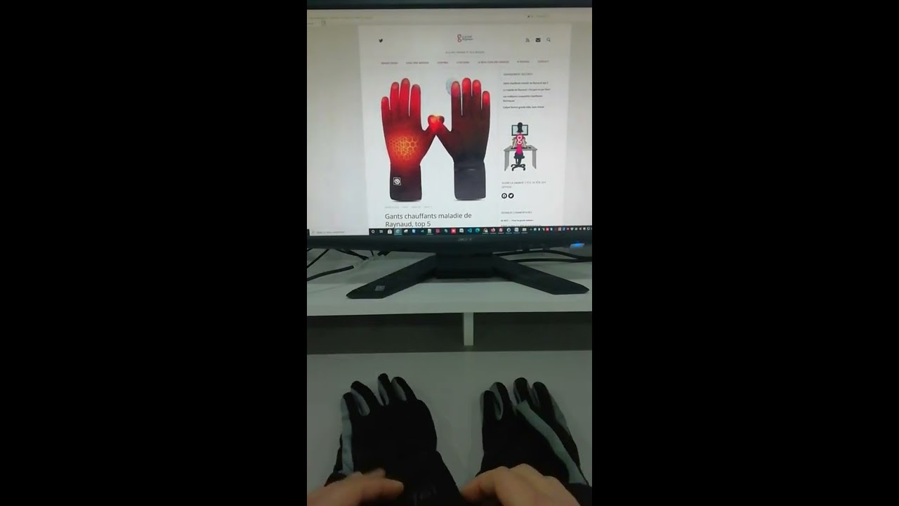 Gants chauffants maladie de Raynaud et ski (sous-gants ski, moto, rando)