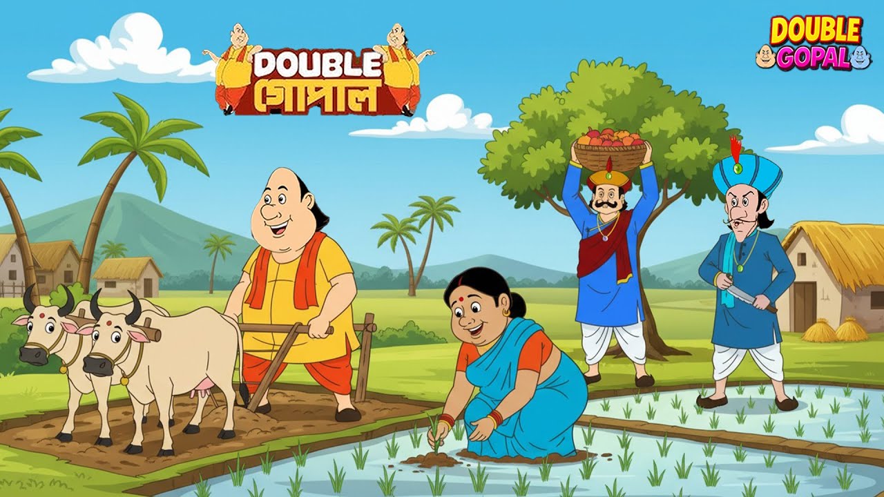 চাষে নামল গোপাল, বদলে গেল গ্রামের ভাগ্য | গোপালভাঁড় | Gopal Bhar | Double Gopal | New
