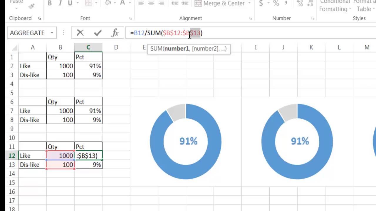 Create a Doughnut Chart for Infographics