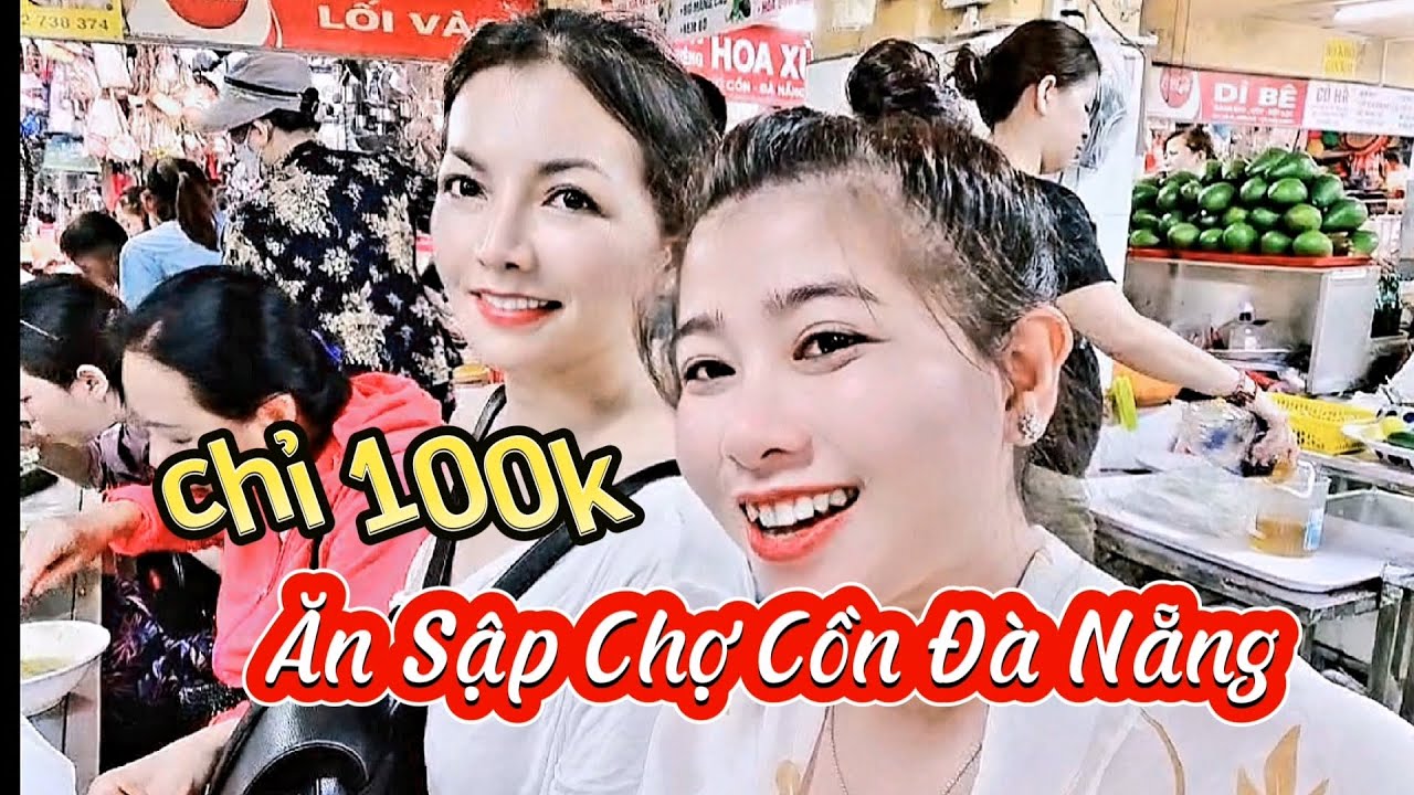 Đi Chợ Cồn Đà Nẵng chỉ với 100k mà no vật vã #dulich #dulichdanang #bbcungdi