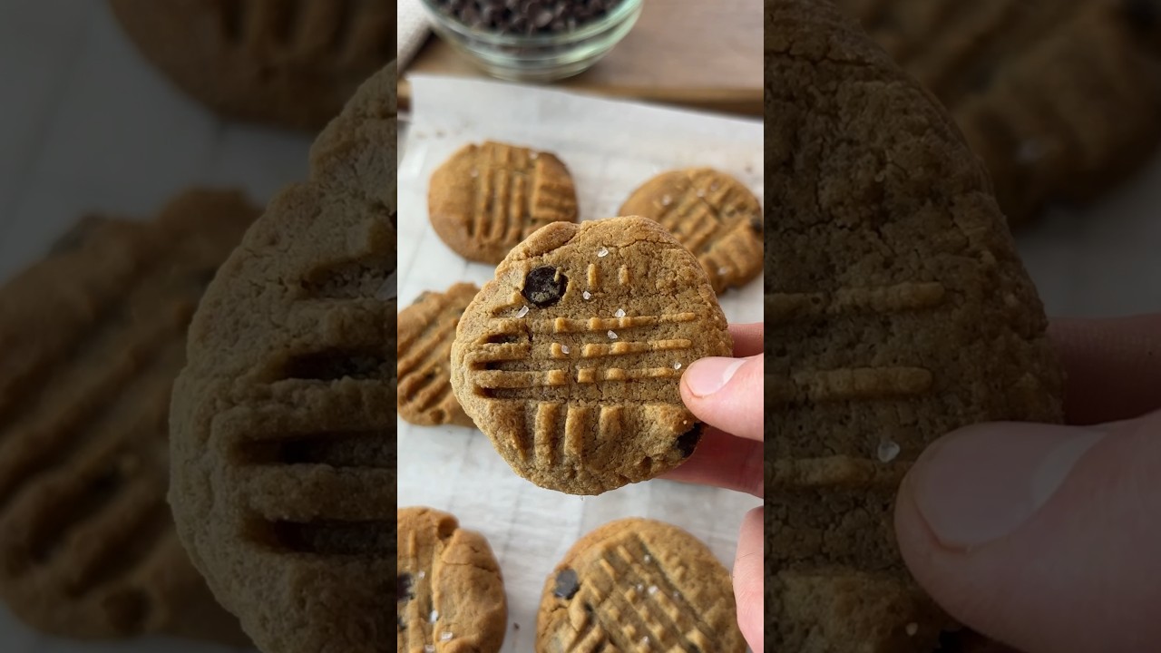 Печенье с арахисовым маслом и шоколадной крошкой &mdash; полезное, низкоуглеводное и вкусное