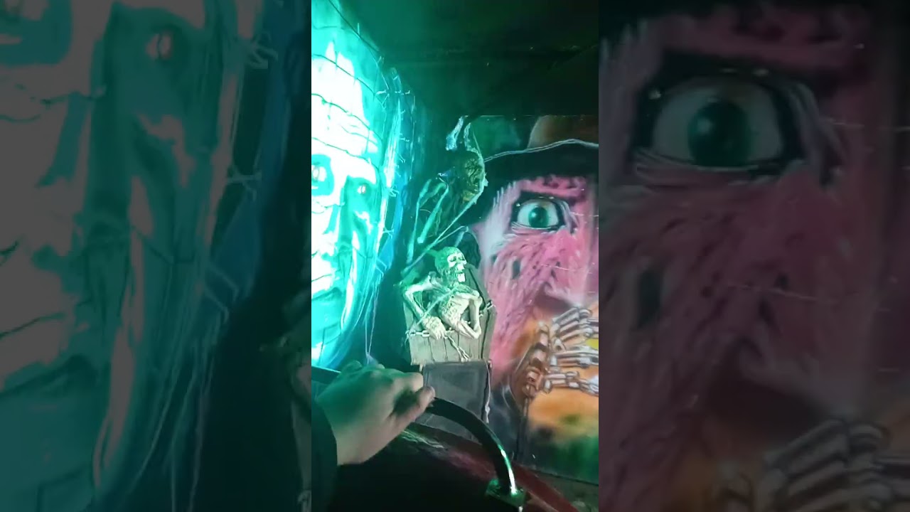 ayr racecourse funfair sammy stokes hell chaser Ghost Train on ride pov 2024 👻