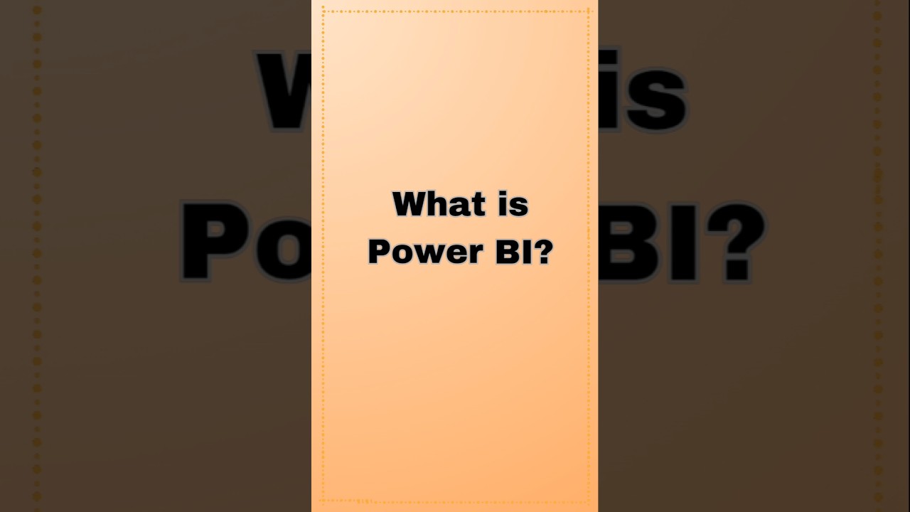 What is Power BI? | Introduction for Beginners 📊💡 #PowerBI