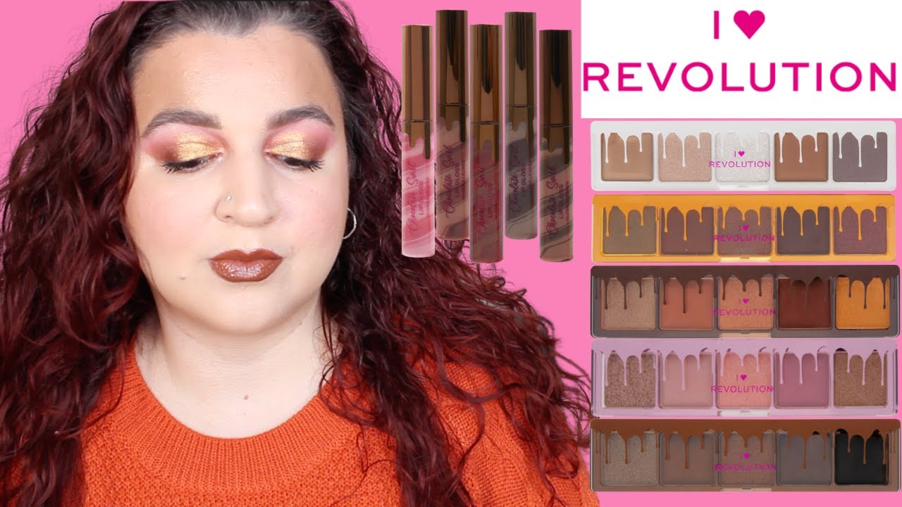 NEW I HEART REVOLUTION MINI CHOCOLATE PALETTES AND SOFT SWIRL GLOSSES REVIEW | LIZZIE DEMETRIOU