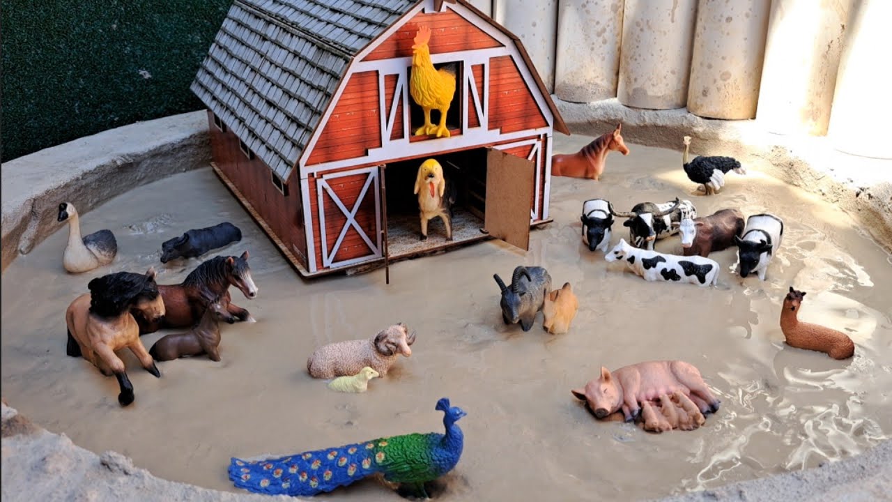 Animais da Fazenda Presos na Lama | Uma Grande Aventura – História Infantil Educativa 