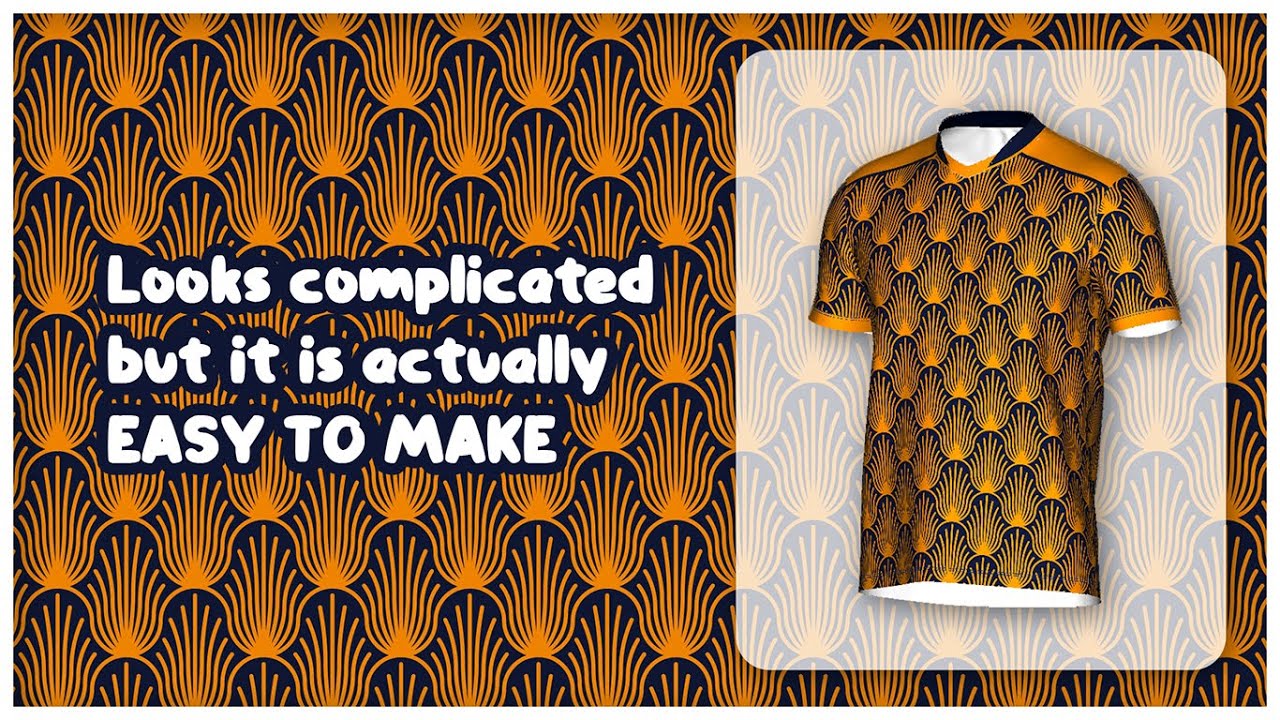 Futsal - Soccer - Football Jersey Design Idea with Geometric Pattern in CorelDraw