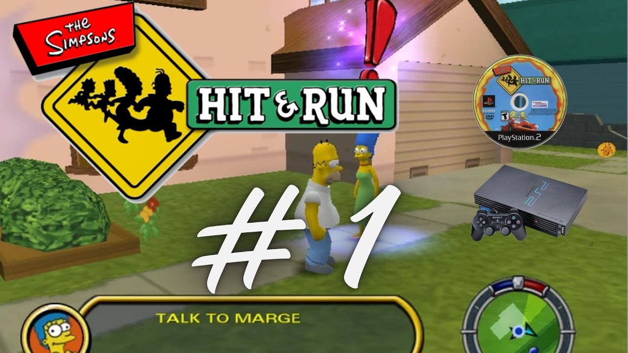 The simpsons Hit and Run - PS2 - Parte 1 - Soy homero el malo, soy homero el malo.