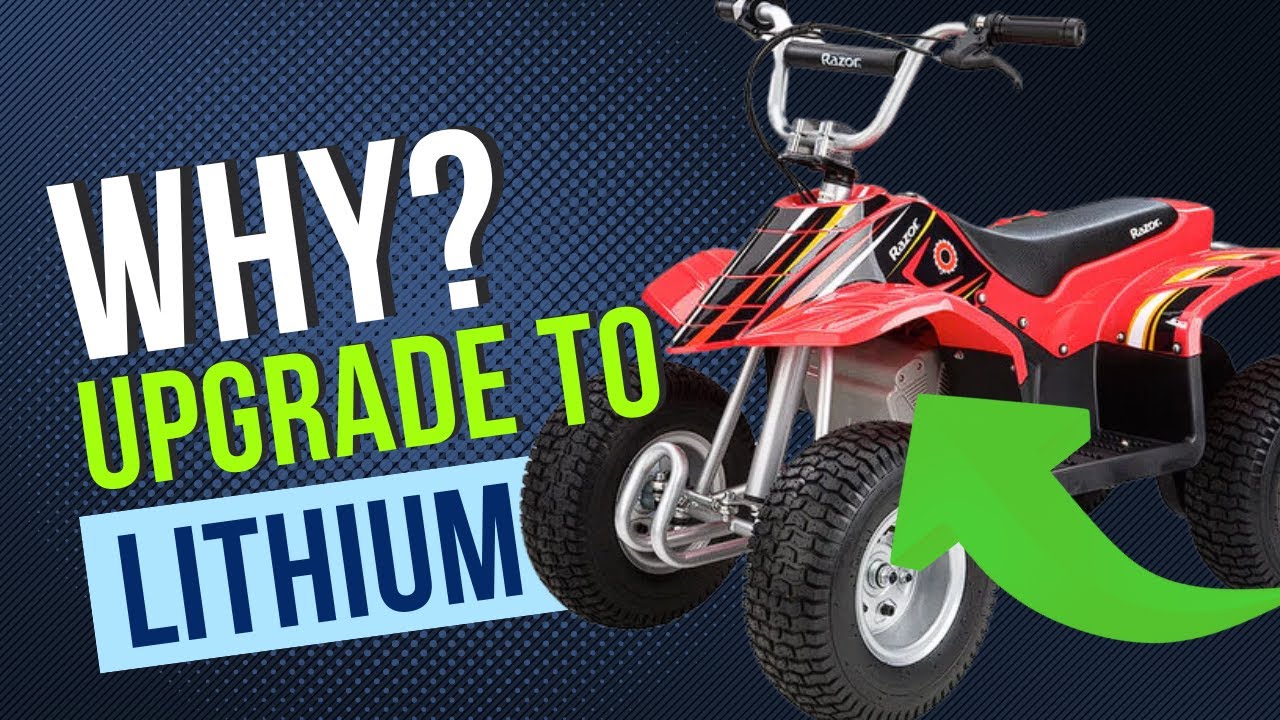WHY you should always consider LITHIUM batteries for your #Razor #ebike #mx#quad Upgrade Lead Acid!
